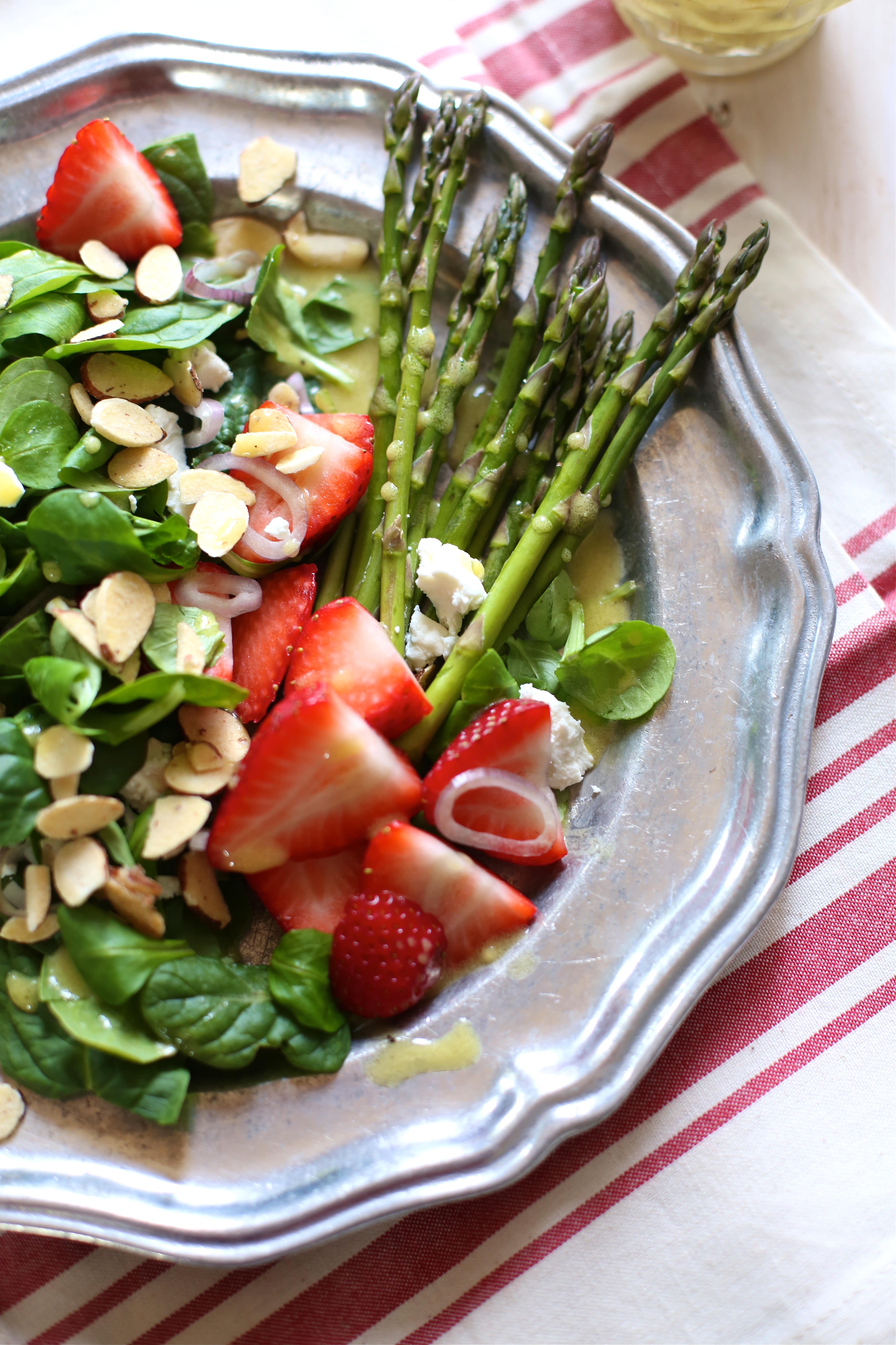 STRAWBERRY ASPARAGUS SALAD WITH LEMON VINAIGRETTE Recipe ...