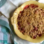 fruit crisp on a table