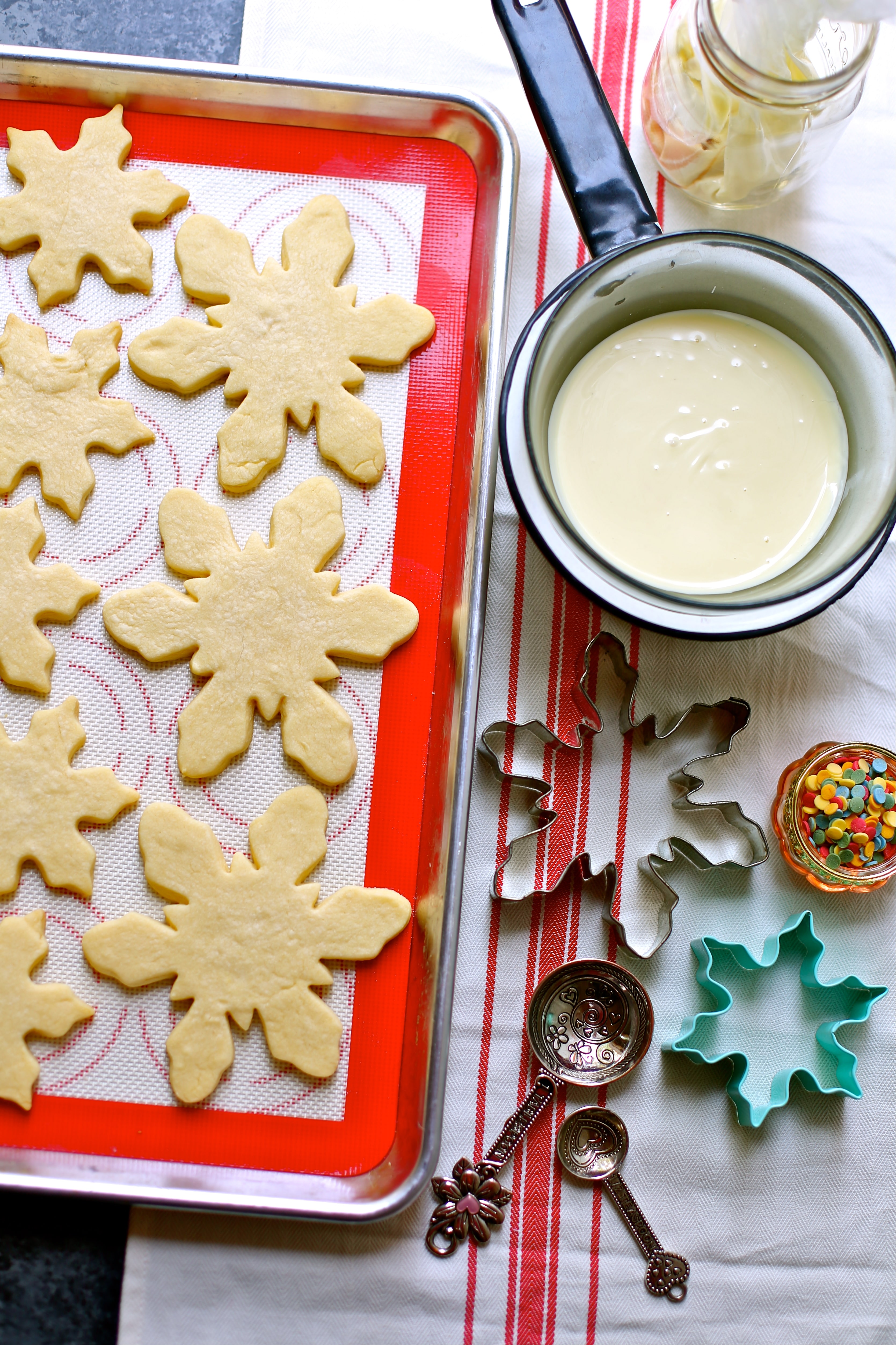 White Chocolate Snowflake Cookies Recipe - Studio Delicious