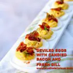 deviled eggs with text