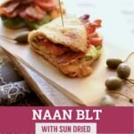 naan BLT and text