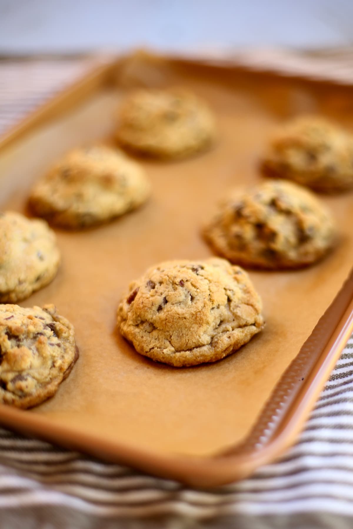 a picture of cookies on a baking tray