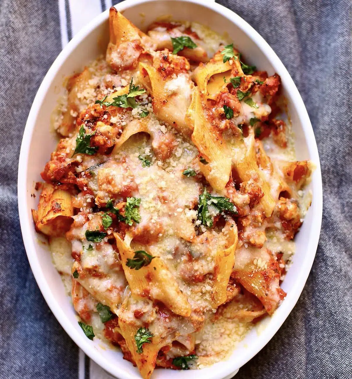 Baked Pasta with Chicken Sausage Studio Delicious