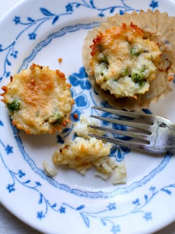 A square image of cauliflower appetizers.