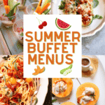 a graphic of four summer food photos.